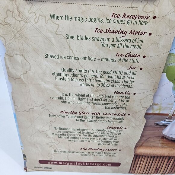 Margaritaville Bahamas Frozen Concoction Maker DM0600 No-Brainer Drink Mixer NEW - Picture 11 of 16